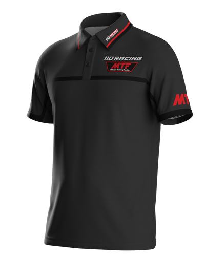 110 RACING x MTF COLLAB // PIT POLO - GREY