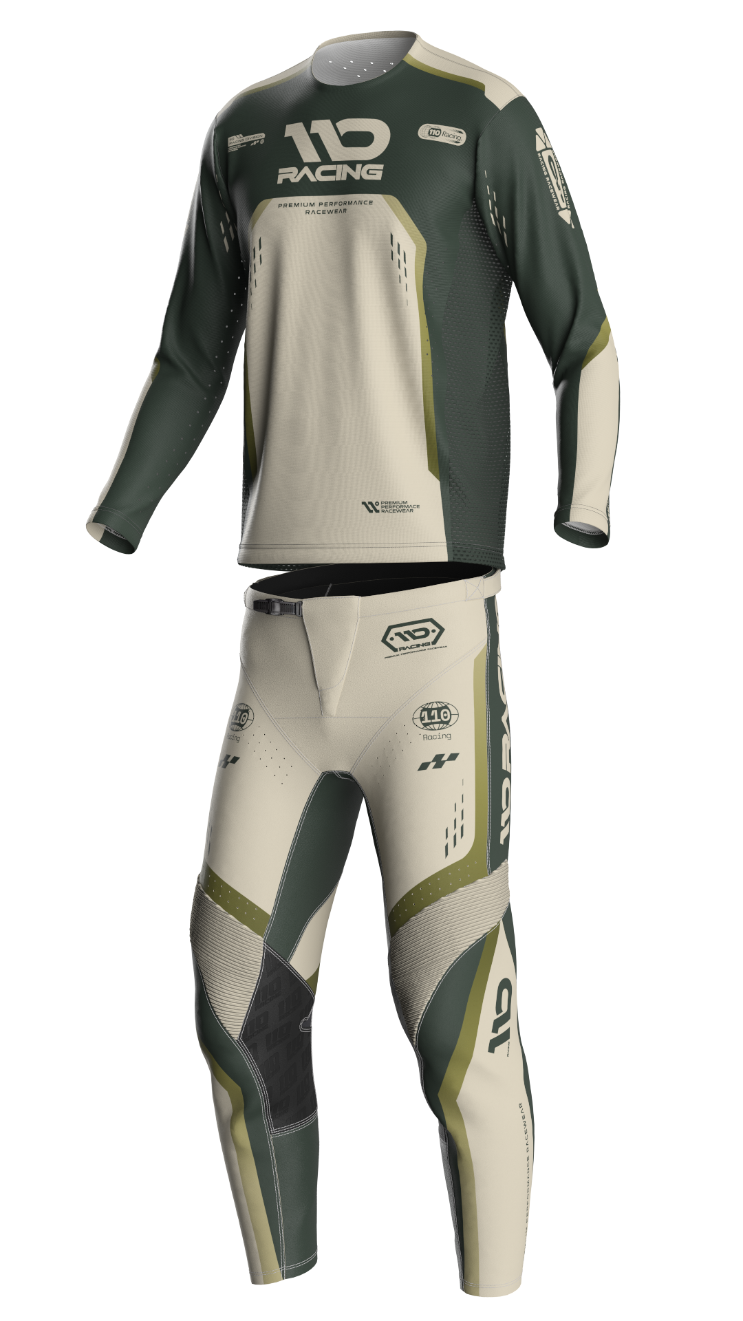 110 RACING // SE25 TENACITY JERSEY - OLIVE GREEN