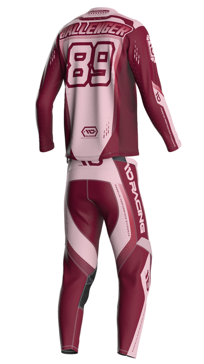 110 RACING // SE25 TENACITY JERSEY - MAROON/LIGHT PINK