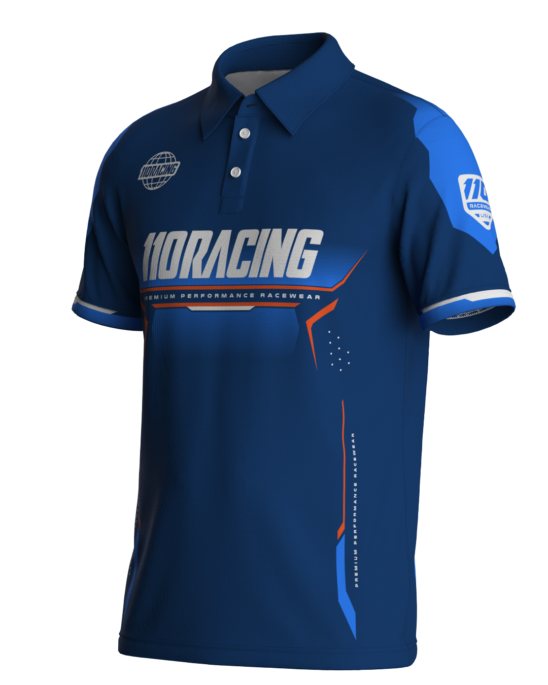 110 RACING // IRONCLAD PERFORMANCE POLO - COSMIC SURGE