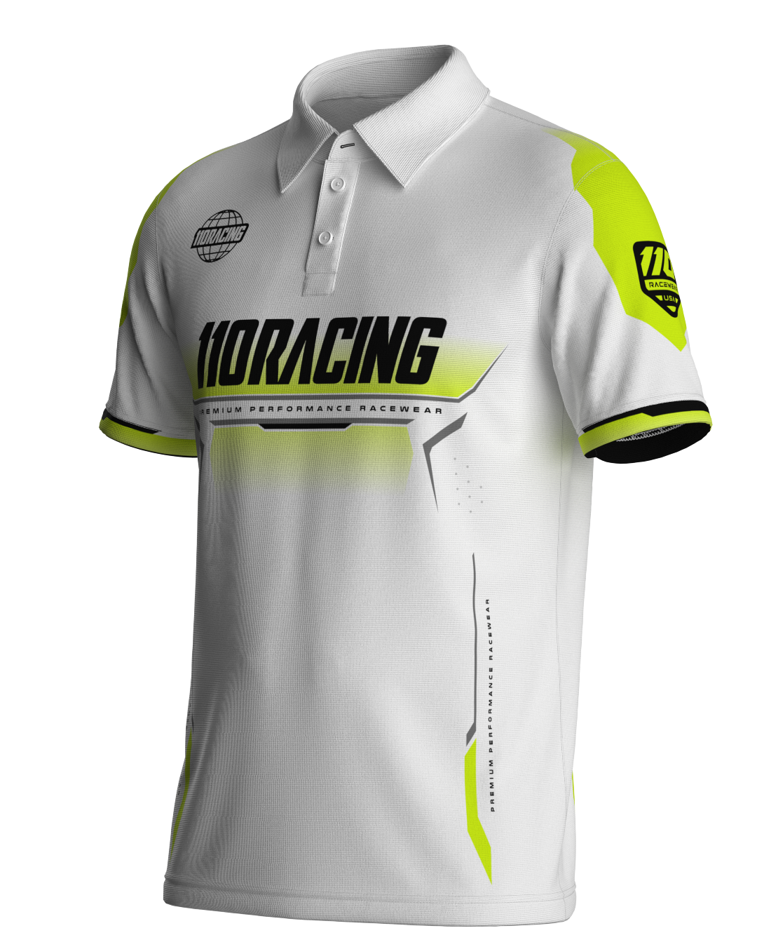 110 RACING // IRONCLAD PERFORMANCE POLO - PHOTON FLASH