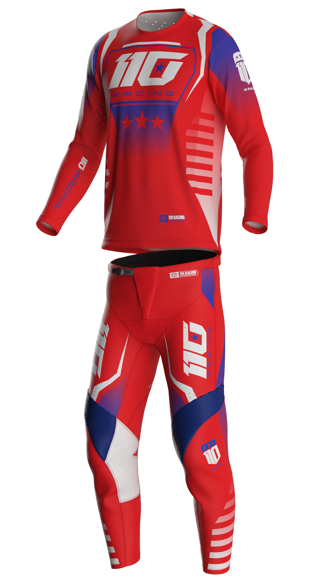 110 RACING // PR26 REDBUD FREEDOM YOUTH PANT - RED