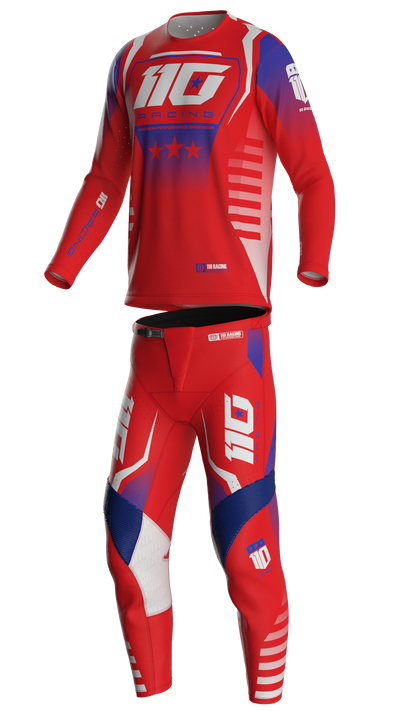 110 RACING // PR26 REDBUD FREEDOM YOUTH PANT - RED