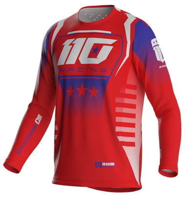 110 RACING // PR26 REDBUD FREEDOM YOUTH JERSEY - RED