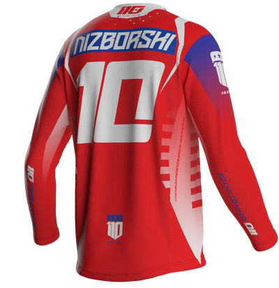 110 RACING // PR26 REDBUD FREEDOM YOUTH JERSEY - RED