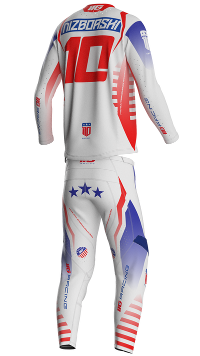 110 RACING // PR26 REDBUD FREEDOM YOUTH JERSEY - WHITE