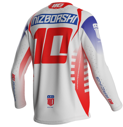 110 RACING // PR26 REDBUD FREEDOM YOUTH JERSEY - WHITE