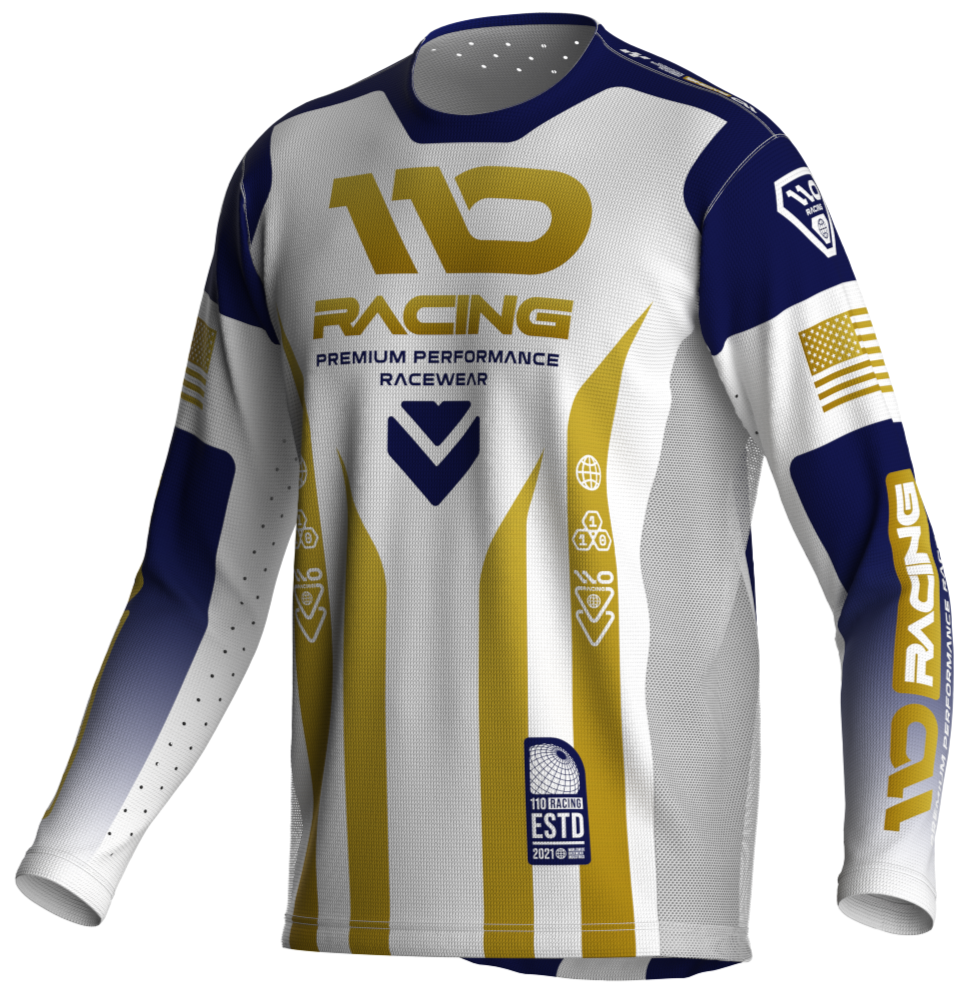 110 RACING // SE24.5 RED BUD JERSEY GOLD – 110Racing
