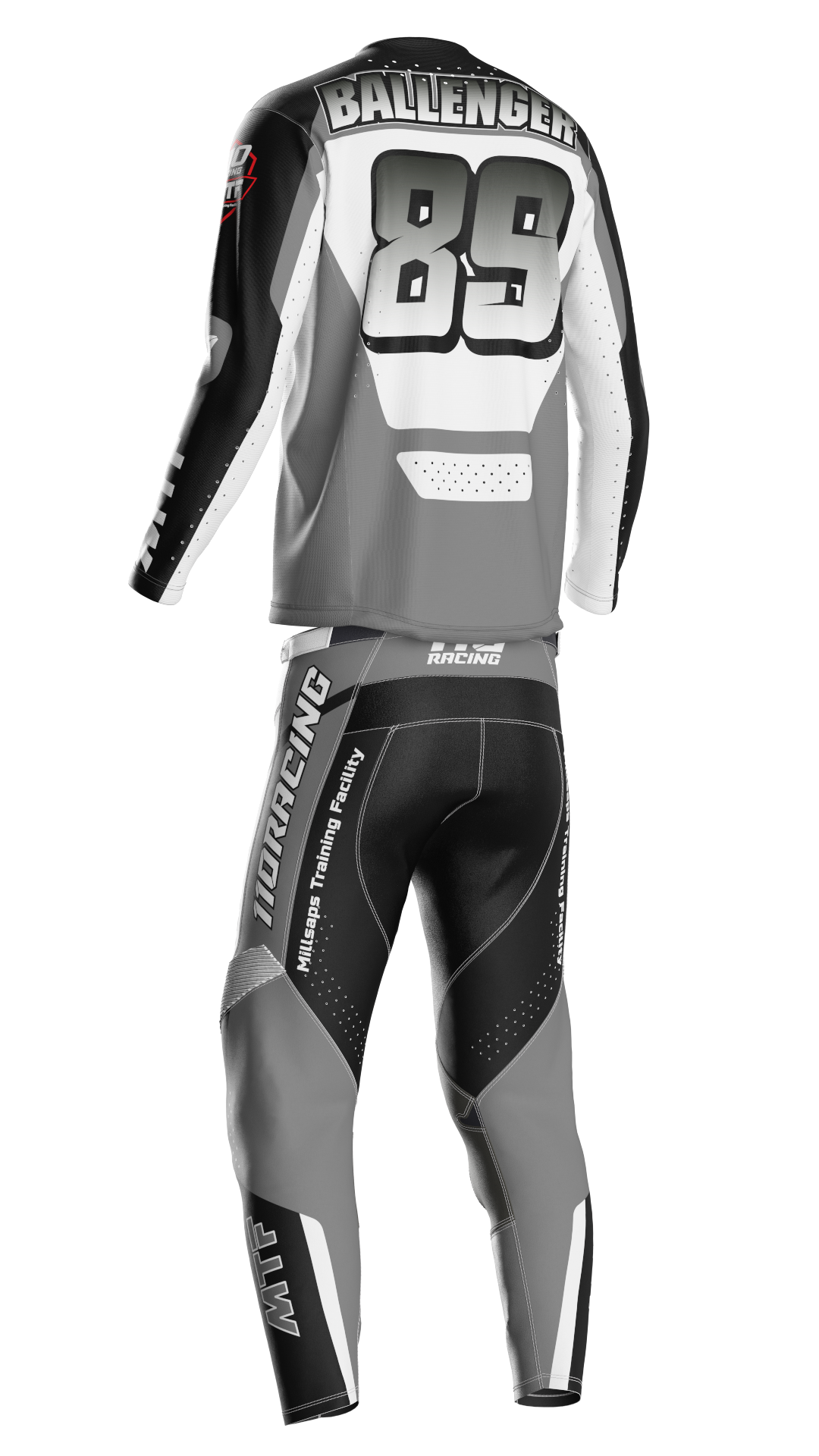 110 RACING x MTF COLLAB LE24 YOUTH PANT - BLACK/WHITE