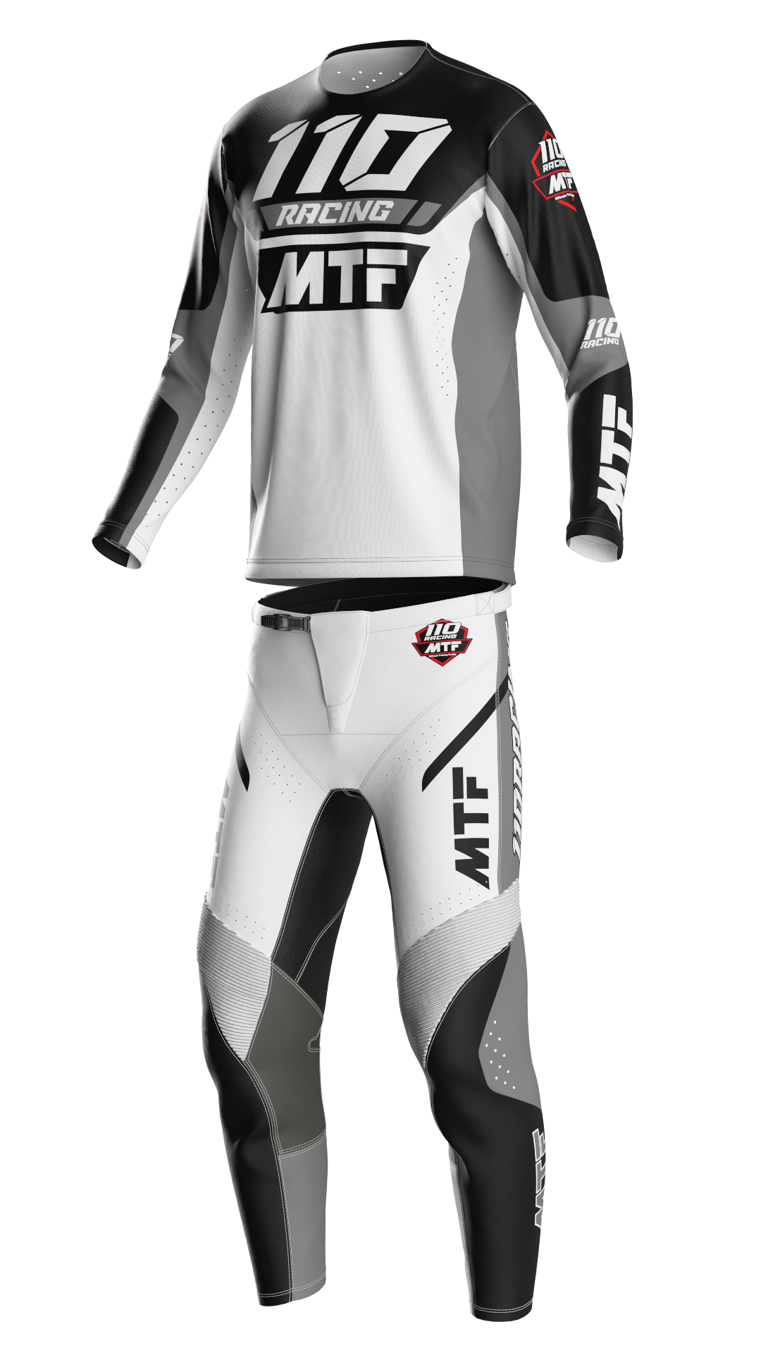 110 RACING x MTF COLLAB LE24 YOUTH PANT - BLACK/WHITE