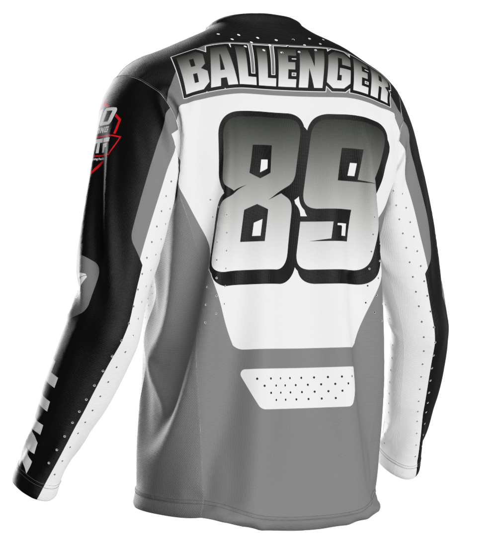 110 RACING x MTF COLLAB  LE24 JERSEY - BLACK/WHITE