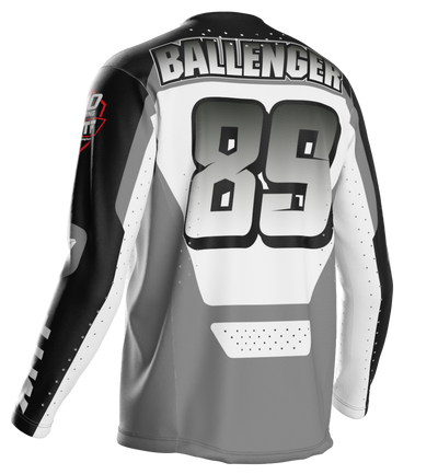 110 RACING x MTF COLLAB  LE24 JERSEY - BLACK/WHITE