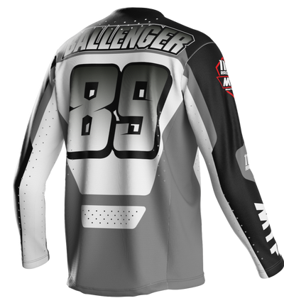 110 RACING x MTF COLLAB  LE24 JERSEY - BLACK/WHITE