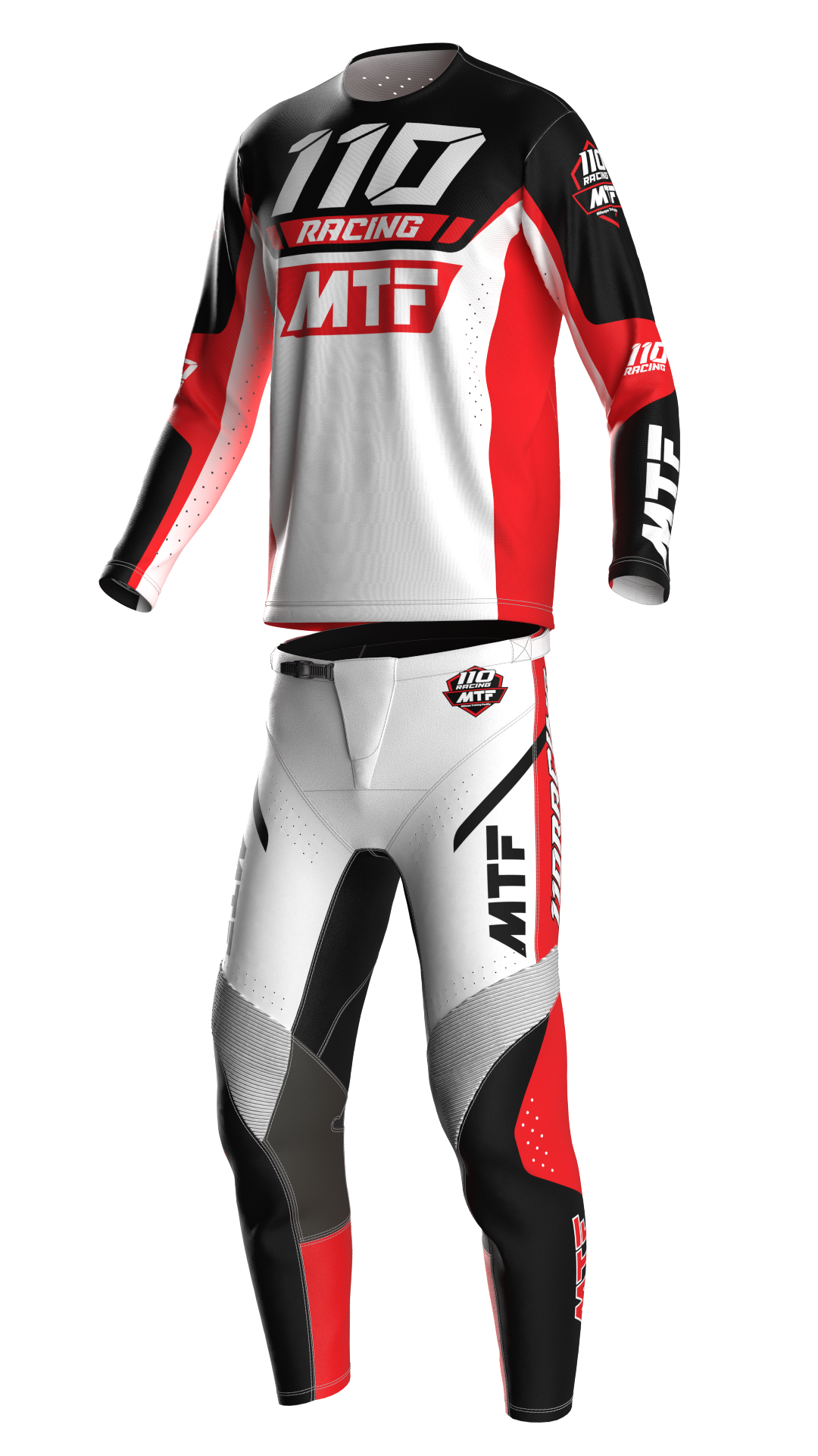 110 RACING x MTF COLLAB LE24 JERSEY - RED/WHITE – 110Racing