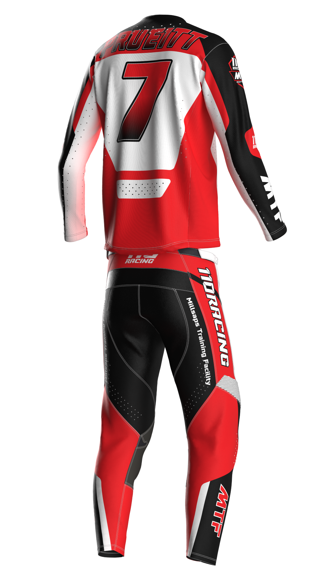 110 RACING x MTF COLLAB LE24 PANT - RED/WHITE