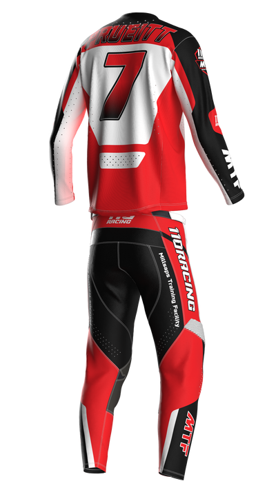 110 RACING x MTF COLLAB LE24 PANT - RED/WHITE