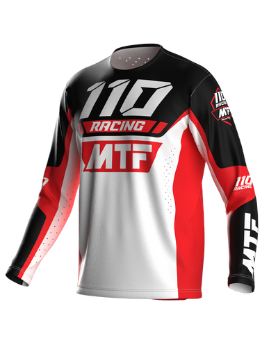 110 RACING x MTF COLLAB LE24 YOUTH JERSEY - RED/WHITE