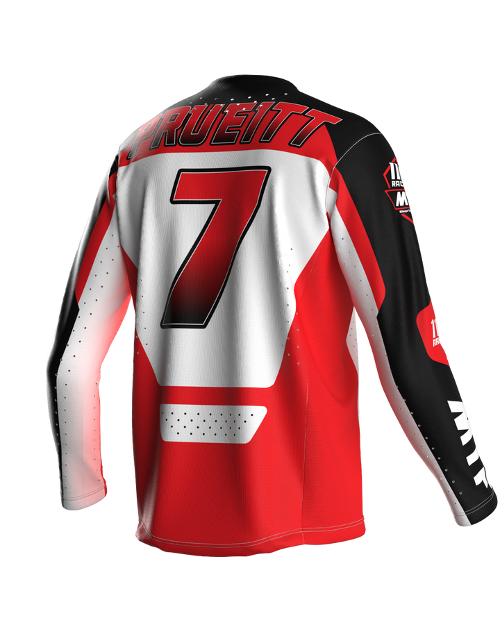 110 RACING x MTF COLLAB LE24 YOUTH JERSEY - RED/WHITE – 110Racing