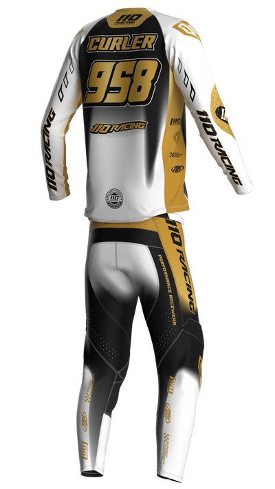 110 RACING // RS24.1 TECHART JERSEY - WHITE/GOLD