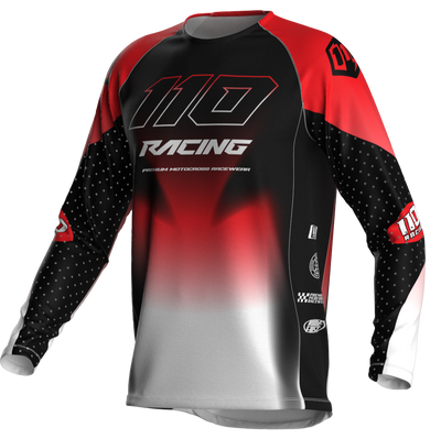 110 RACING // RS24.1 TECHART JERSEY - RED/BLACK