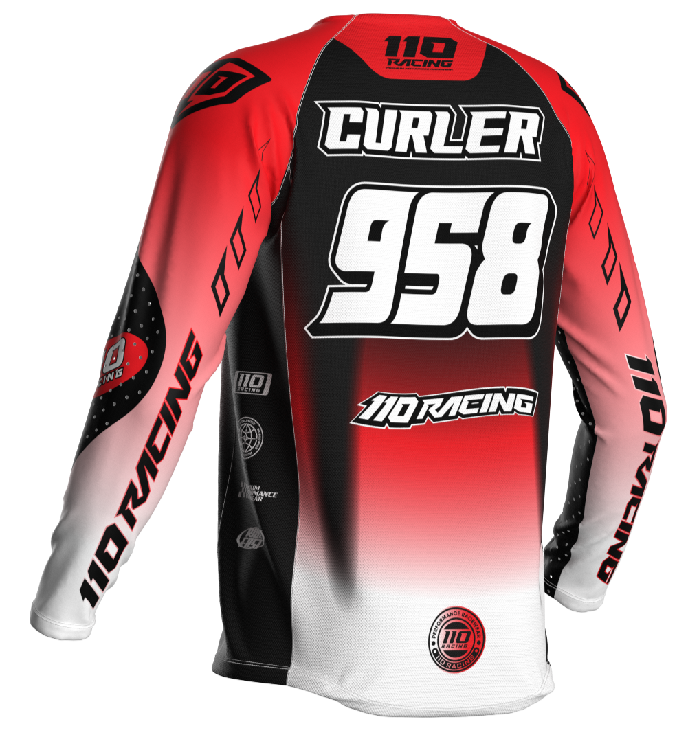 110 RACING // RS24.1 TECHART JERSEY - RED/BLACK
