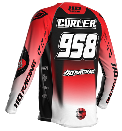 110 RACING // RS24.1 TECHART JERSEY - RED/BLACK