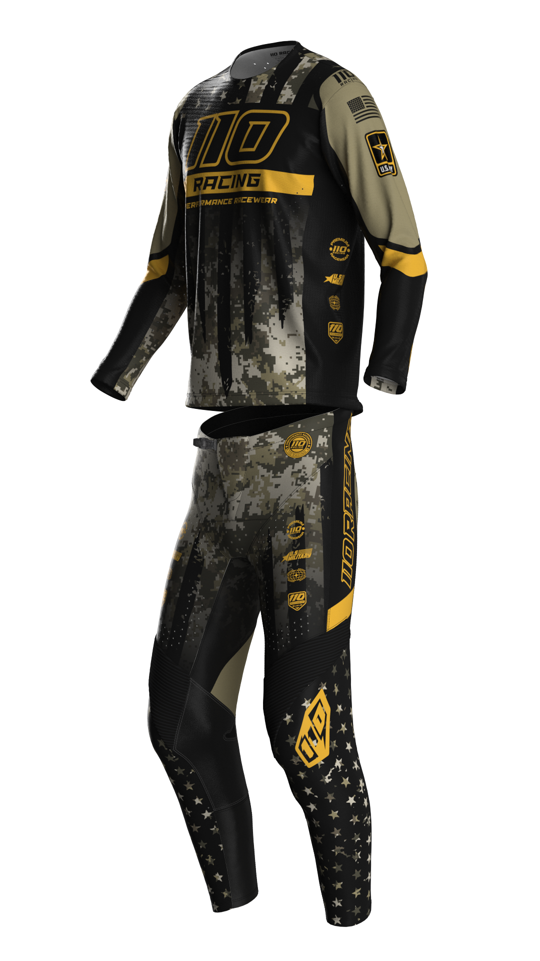 110 RACING // CUSTOM YOUTH MILITARY SX24 PANT - ARMY