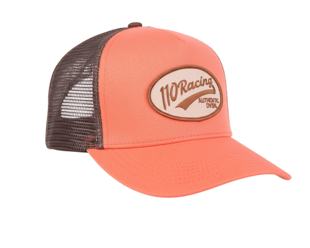 110 RACING // HERITAGE TRUCKER HAT - CORAL