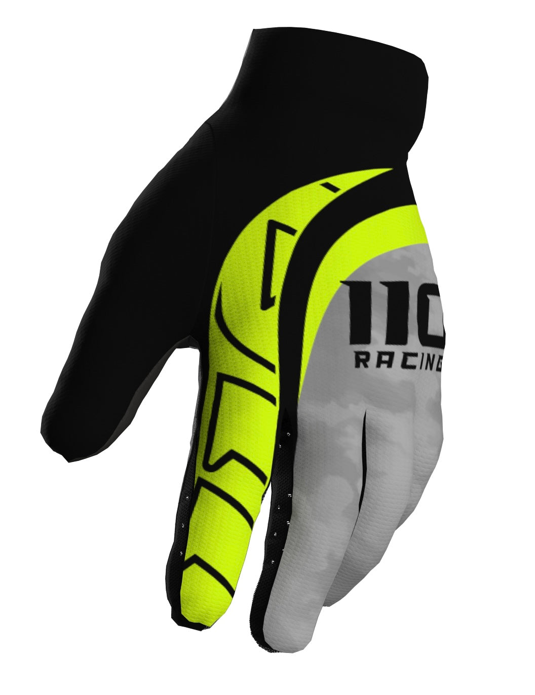 110 RACING // SE24 PRODIGY YOUTH GLOVE - BLACK/GREY/FLO