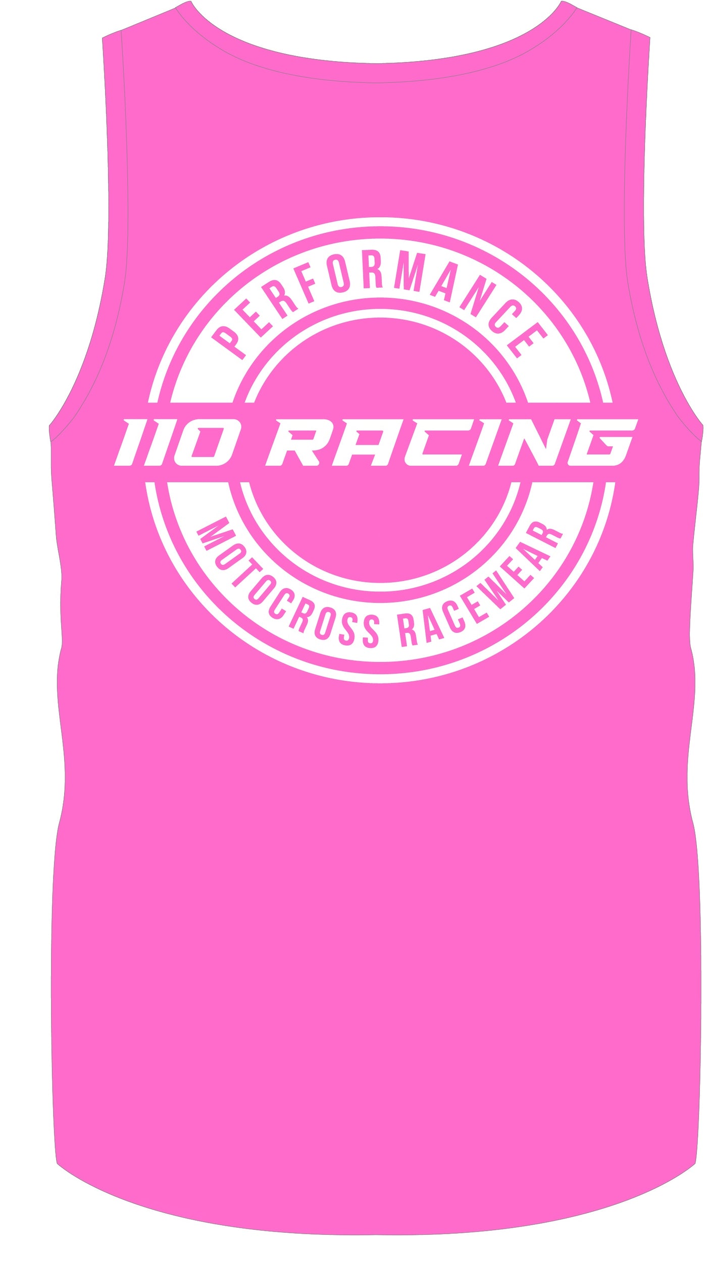 110 RACING // LUXURY TANK ADULT UNISEX - PINK