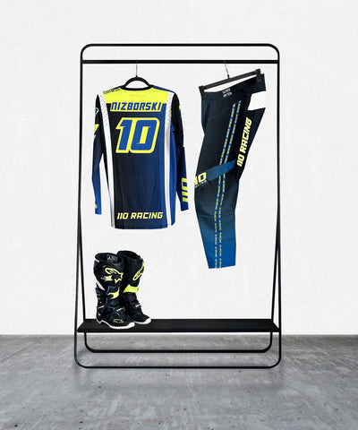 110 RACING // SL23 AIR TECH YOUTH PANT - BLUE/FLO