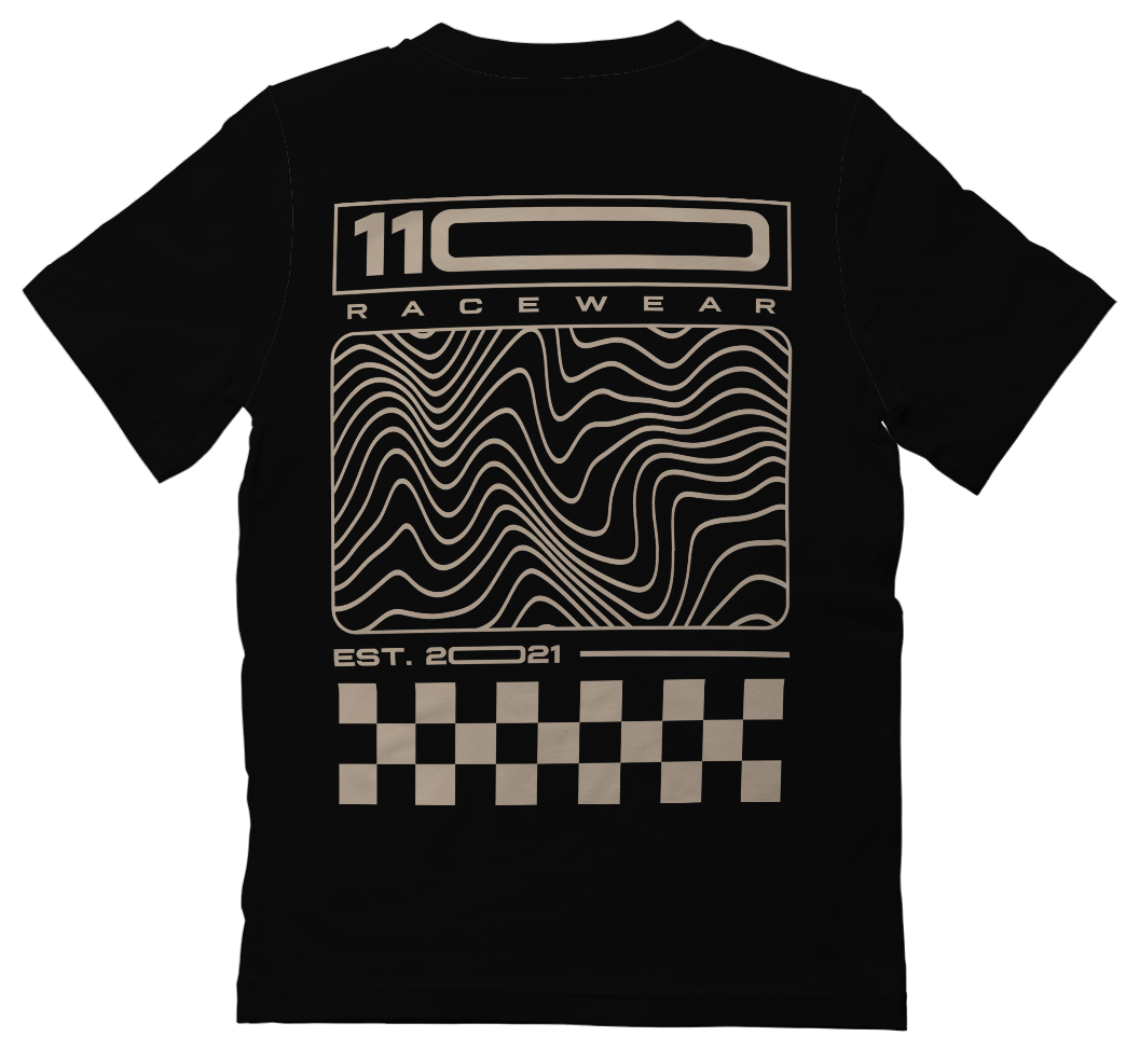 110 RACING // YOUTH  MOMENTUM TEE - CARBON