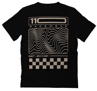 110 RACING // YOUTH  MOMENTUM TEE - CARBON