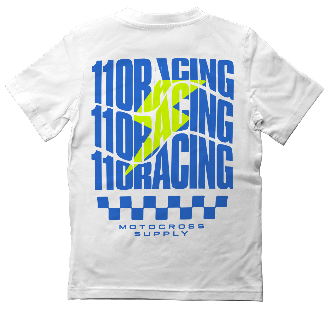 110 RACING // YOUTH NITRO CIRCUIT TEE - WHITE