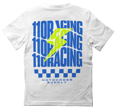 110 RACING // YOUTH NITRO CIRCUIT TEE - WHITE