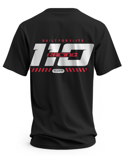 110 RACING // MDRN ELITE TEE - GRAPHITE