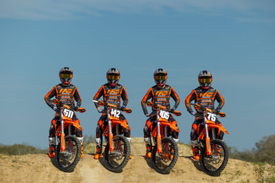 110 RACING x DBD RACING SX25 YOUTH JERSEY - BLACK/ORANGE
