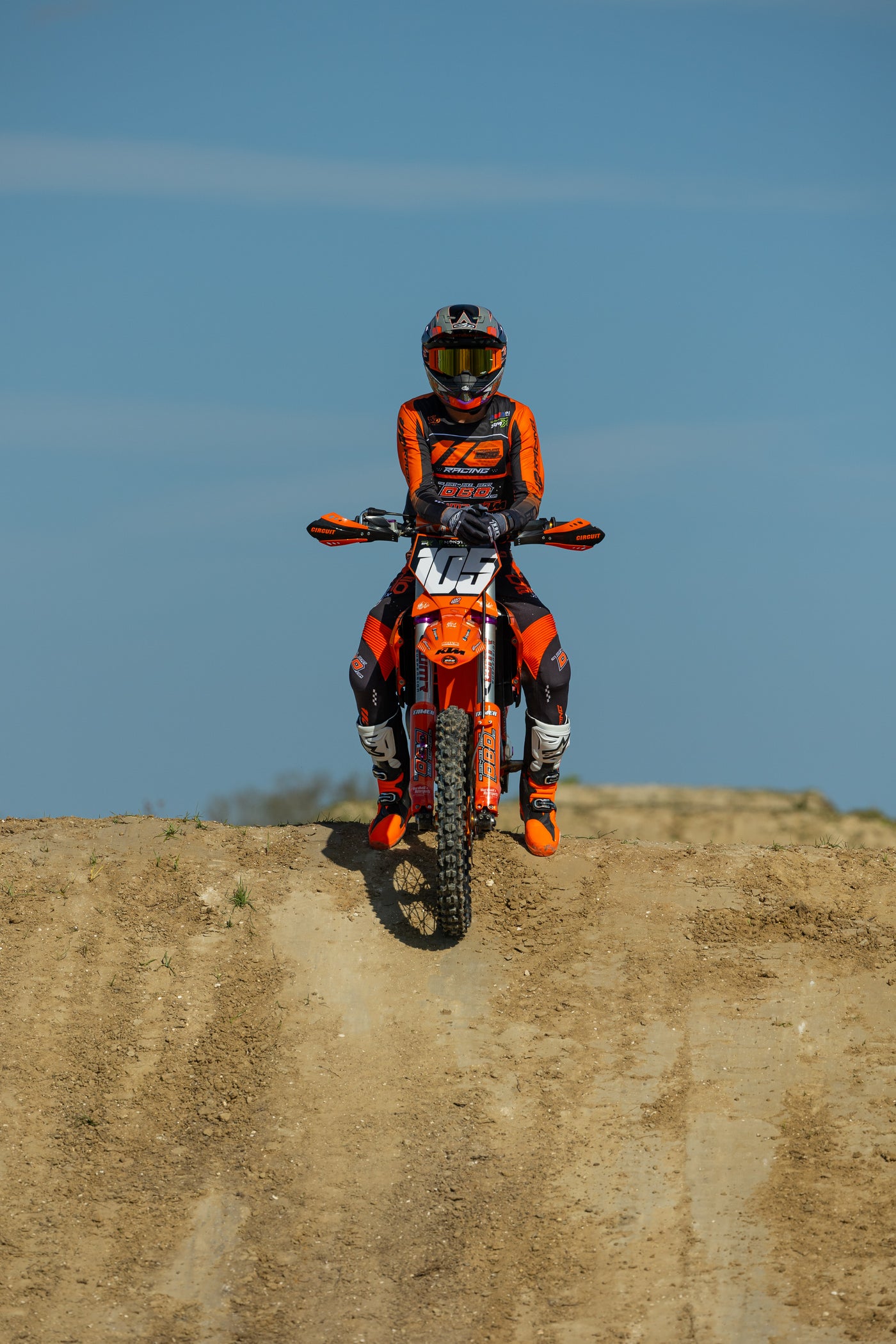 110 RACING x DBD RACING COLLAB  SX25 JERSEY - BLACK/ORANGE