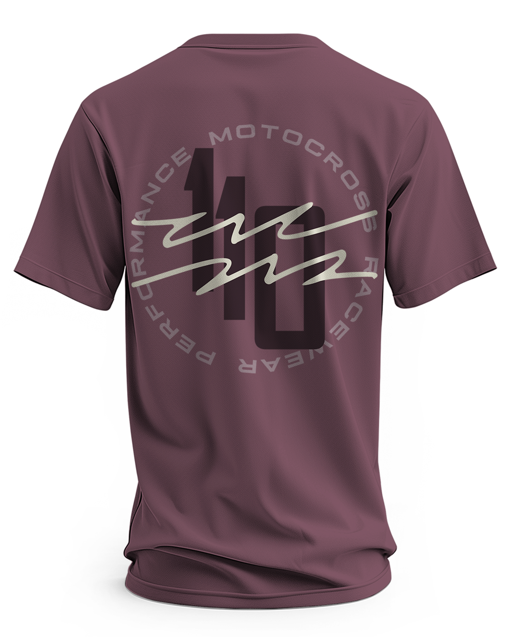 110 RACING // MOTO APEX TEE – ADULT DEEP MAROON