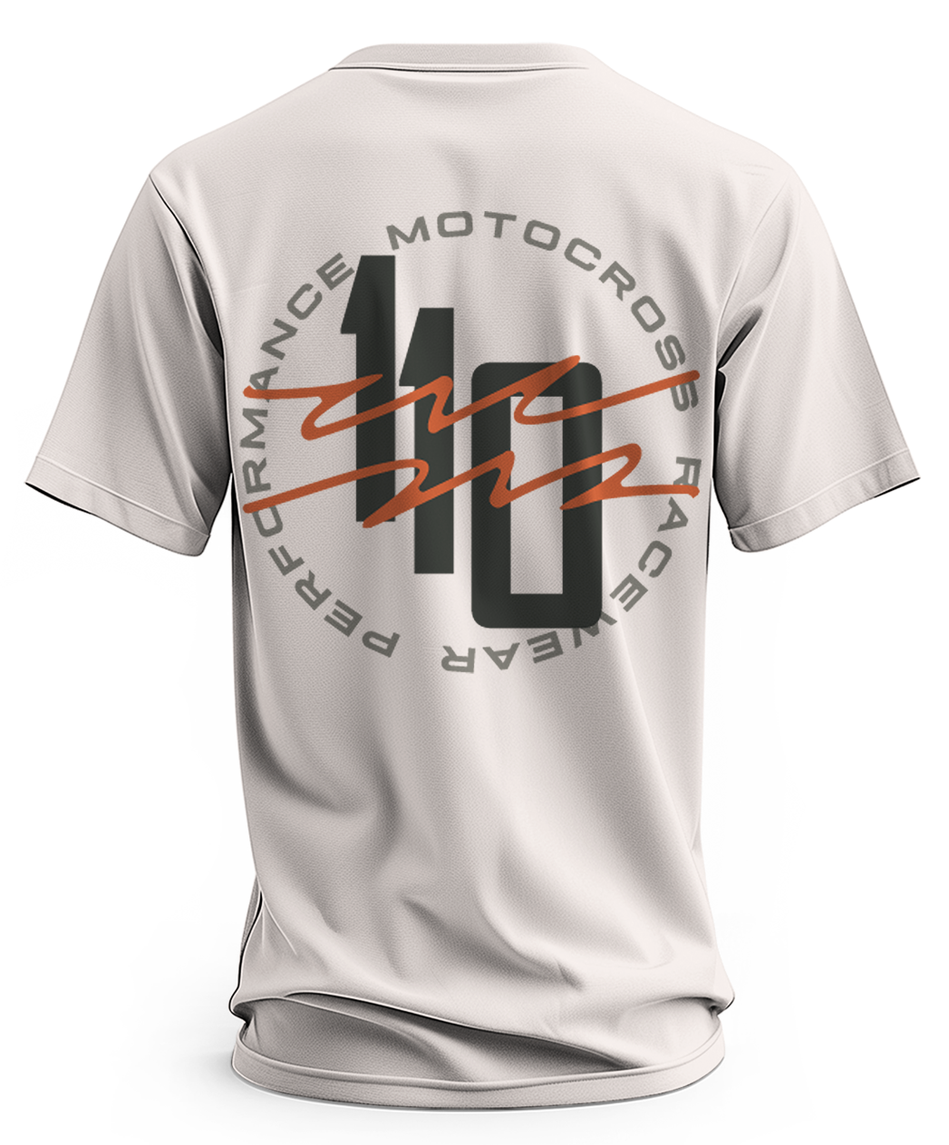 110 RACING // MOTO APEX TEE – ADULT STONE IVORY