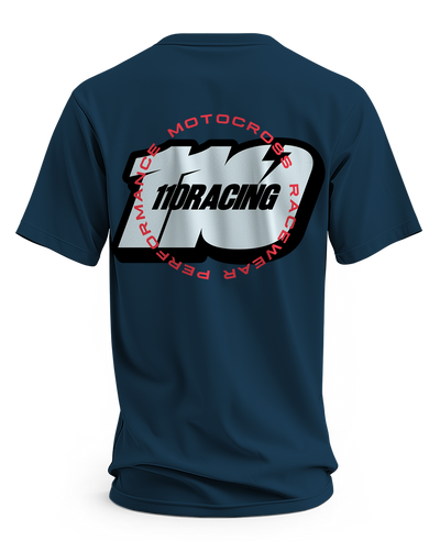 110 RACING // SPEED ERA TEE – ADULT BLUE