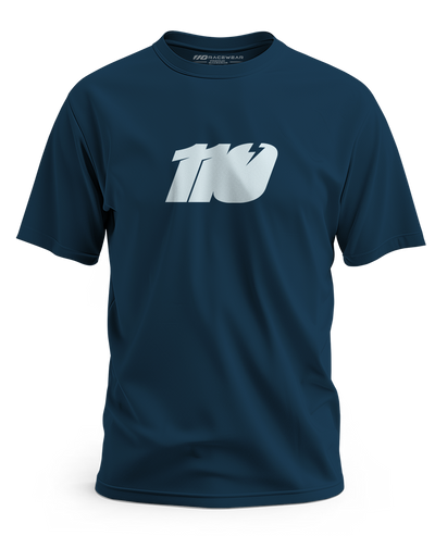 110 RACING // SPEED ERA TEE – ADULT BLUE
