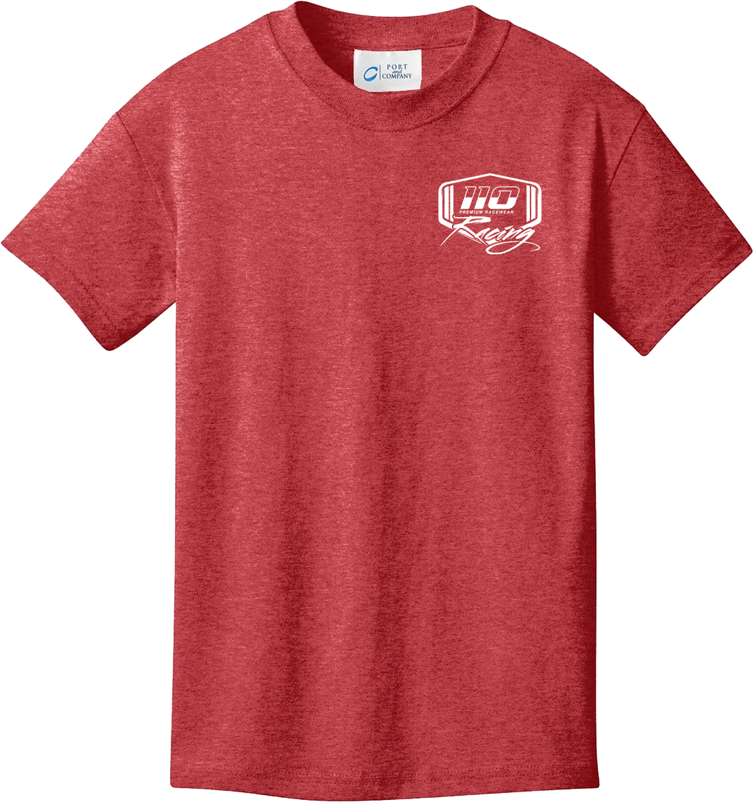 110 RACING // HEATHER RED TEE YOUTH