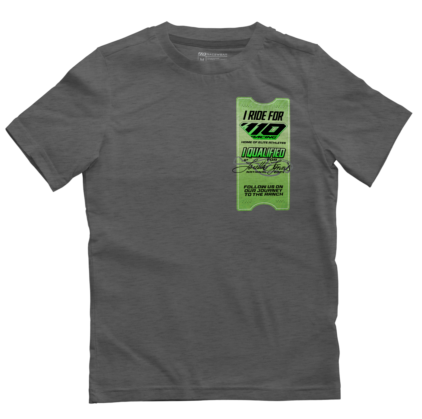 110 RACING // LL24 TICKET TEE YOUTH