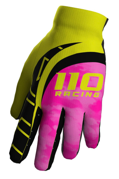 110 RACING // SE24 PRODIGY YOUTH GLOVE - PINK/YELLOW