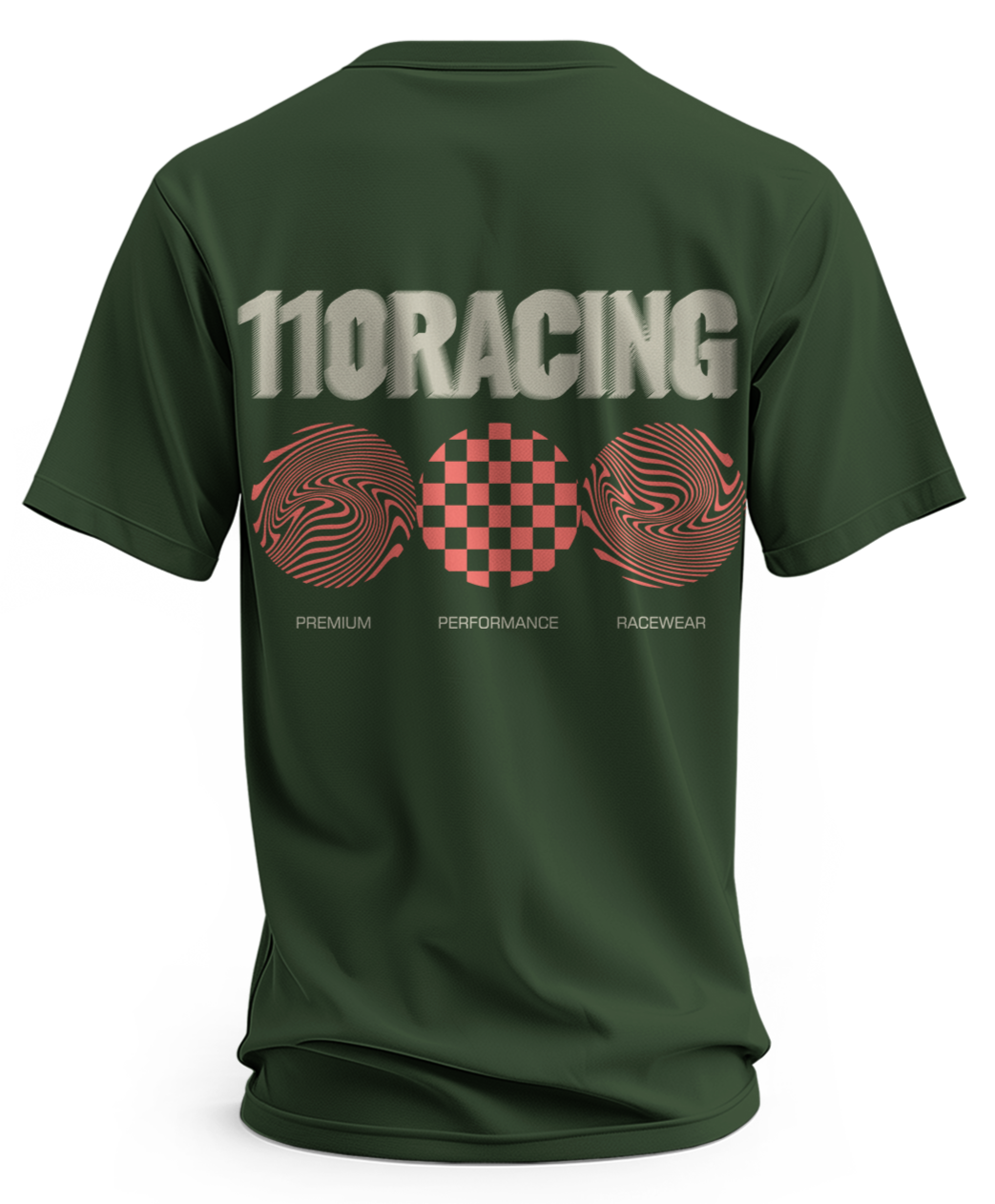 110 RACING // MDRN ELITE TEE - FOREST GREEN