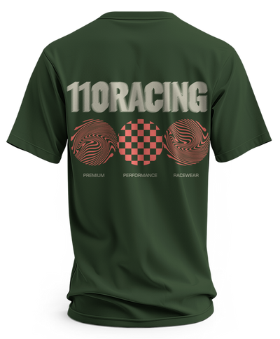 110 RACING // MDRN ELITE TEE - FOREST GREEN