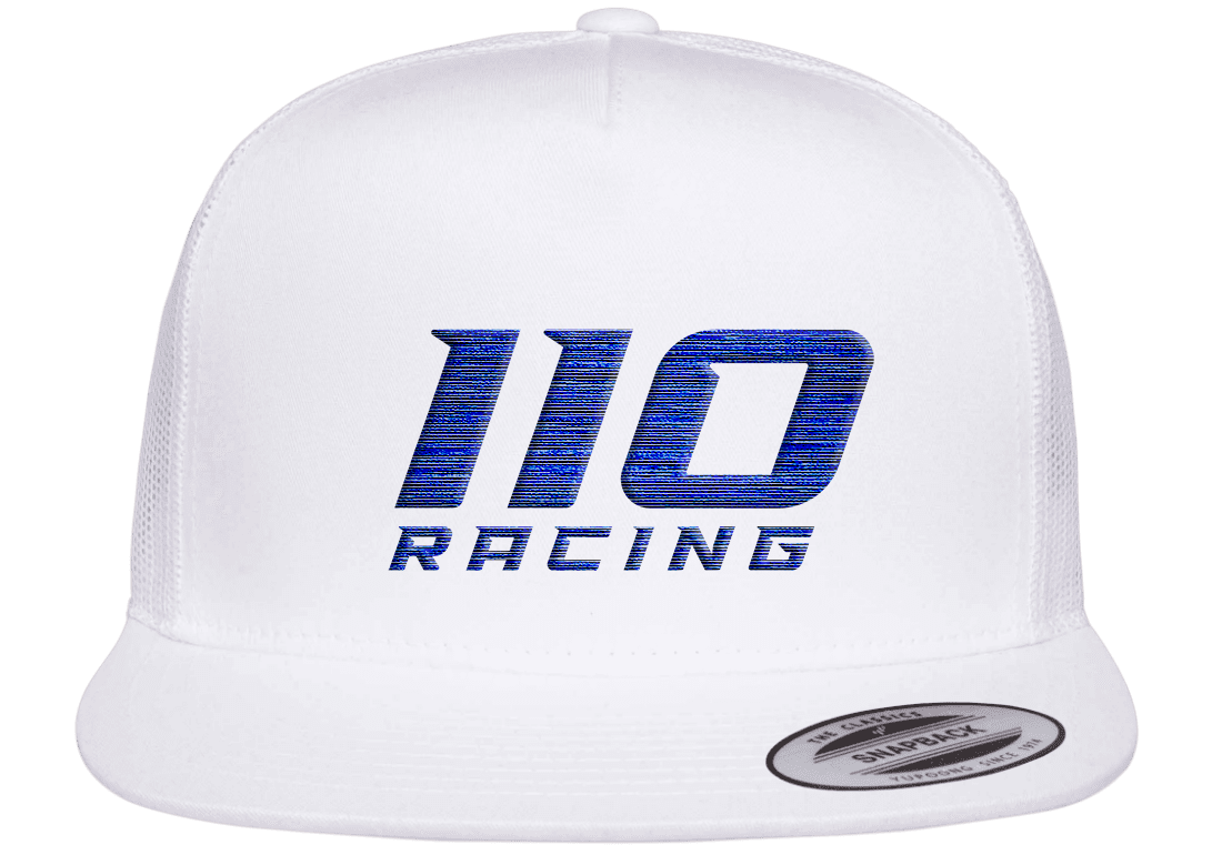 110 RACING // WHITE SIGNATURE HAT – 110Racing