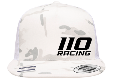 110 RACING // SNAPBACK WHITE CAMO HAT