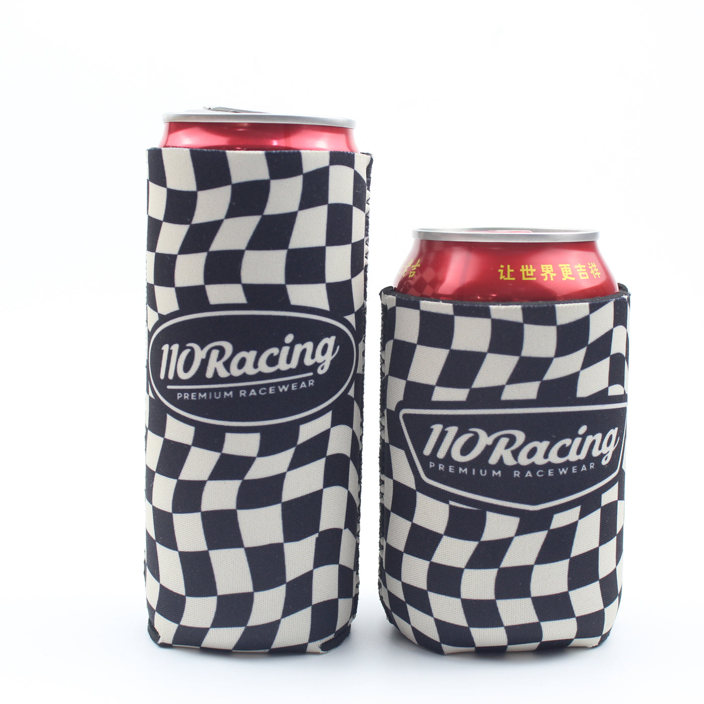 110 RACING // NEOPRENE CAN/BOTTLE KOOZIE - BLACK